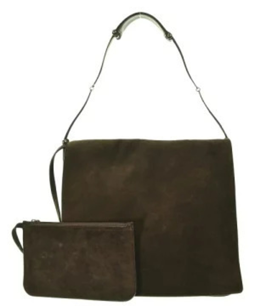 Gucci suede shoulder bag Tom Ford era Brown